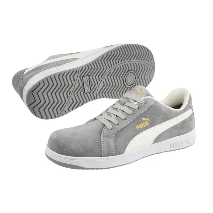 Zapatos de trabajo Puma Iconic Suede Grey Low S1PL ESD FO HRO SR